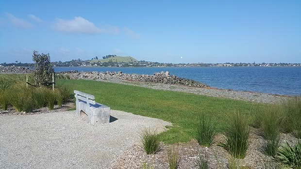 The view towards Mangere Bridge.