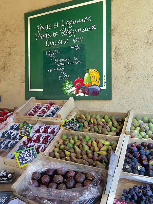 Local produce at the market.