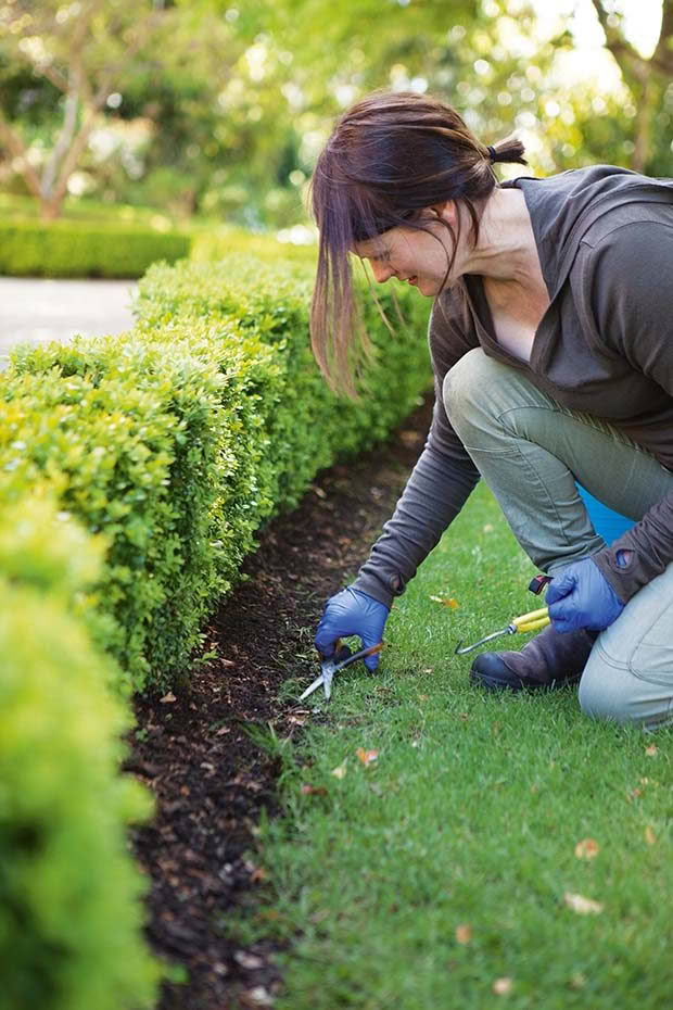 gardening at Olveston