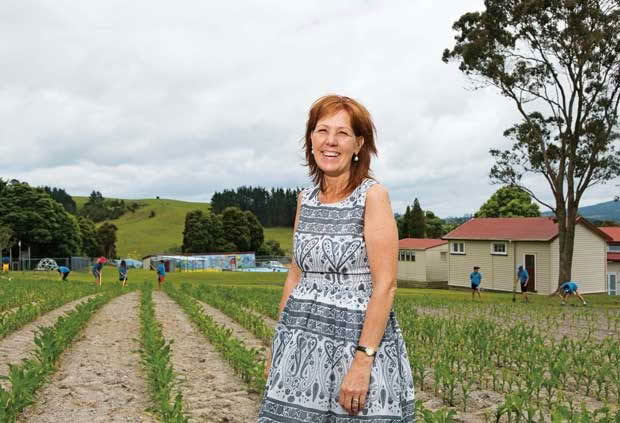 The dynamic principal at Hukerenui School Bastienne Kruger.