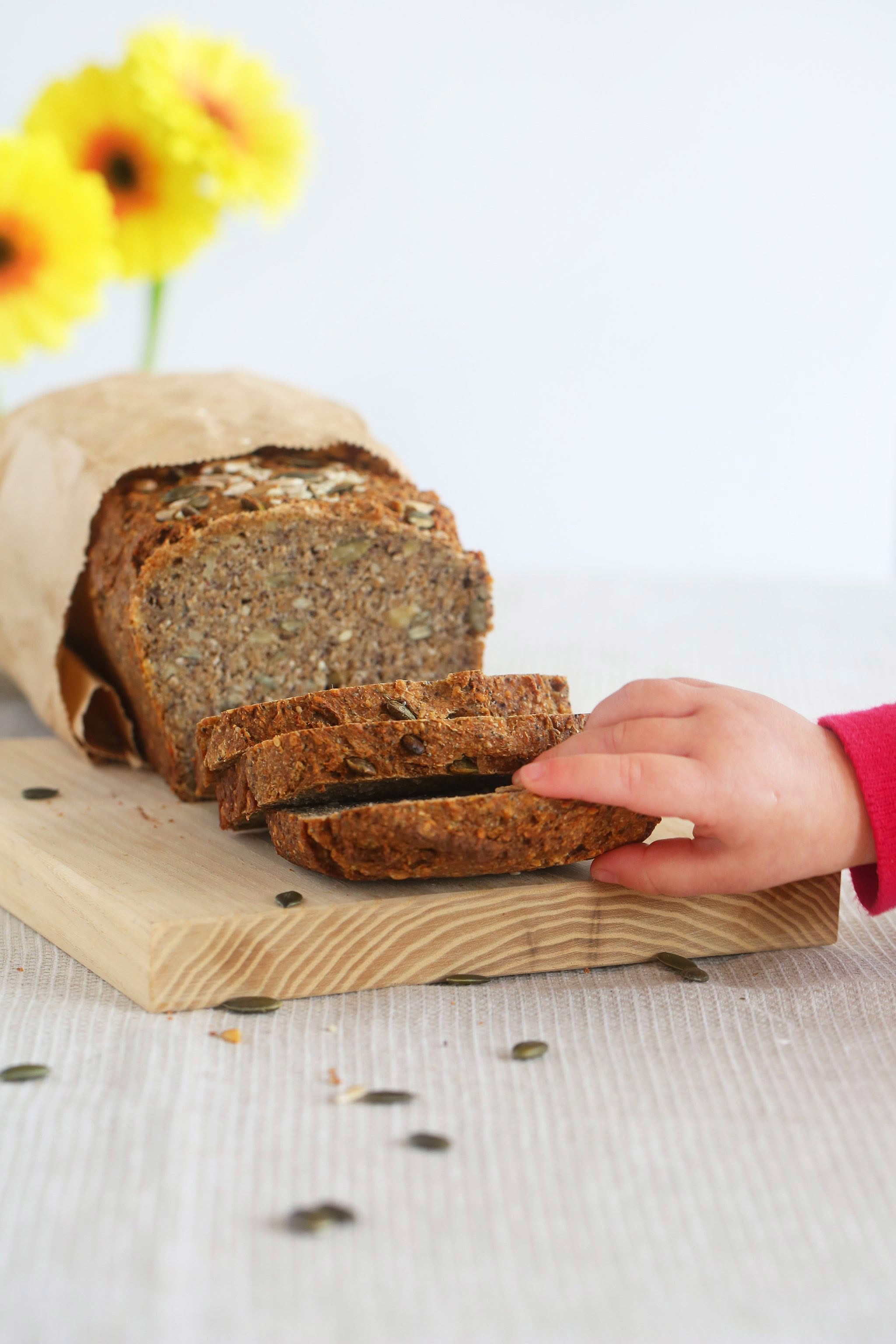 5 SEED SOURDOUGH - the easiest most delicious bread ever! No knead, wheat free, yeast free, dairy free, egg free, sugar free, vegan, healthy, rye bread, begoodorganics 8