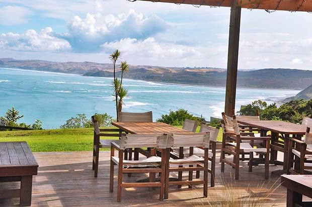 View over Manu Bay.