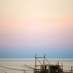 A trabucco, or fish trap, near St Vito on the Adriatic Coast.