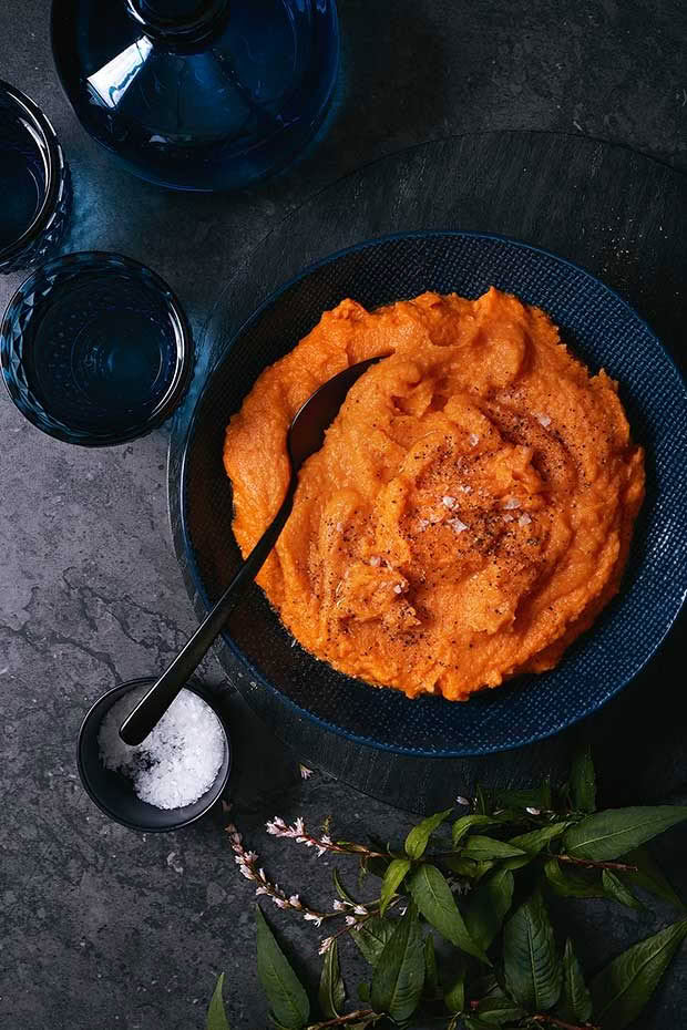 orange kumara miso mash