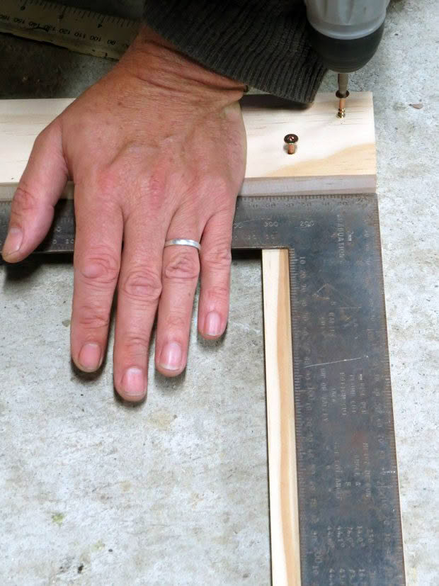 Homemade trestle table