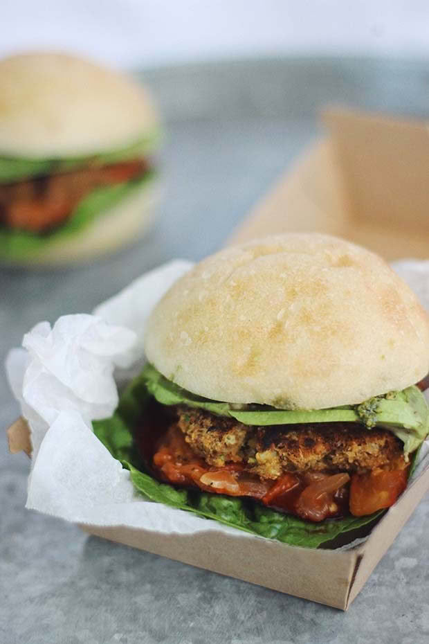 chickpea burger