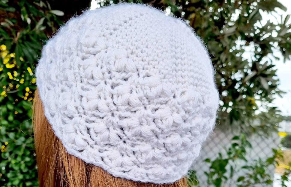 DIY: Make the prettiest crocheted lace beanie with this free pattern