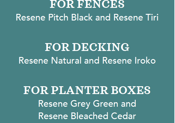 Colour Thy Timber with Resene