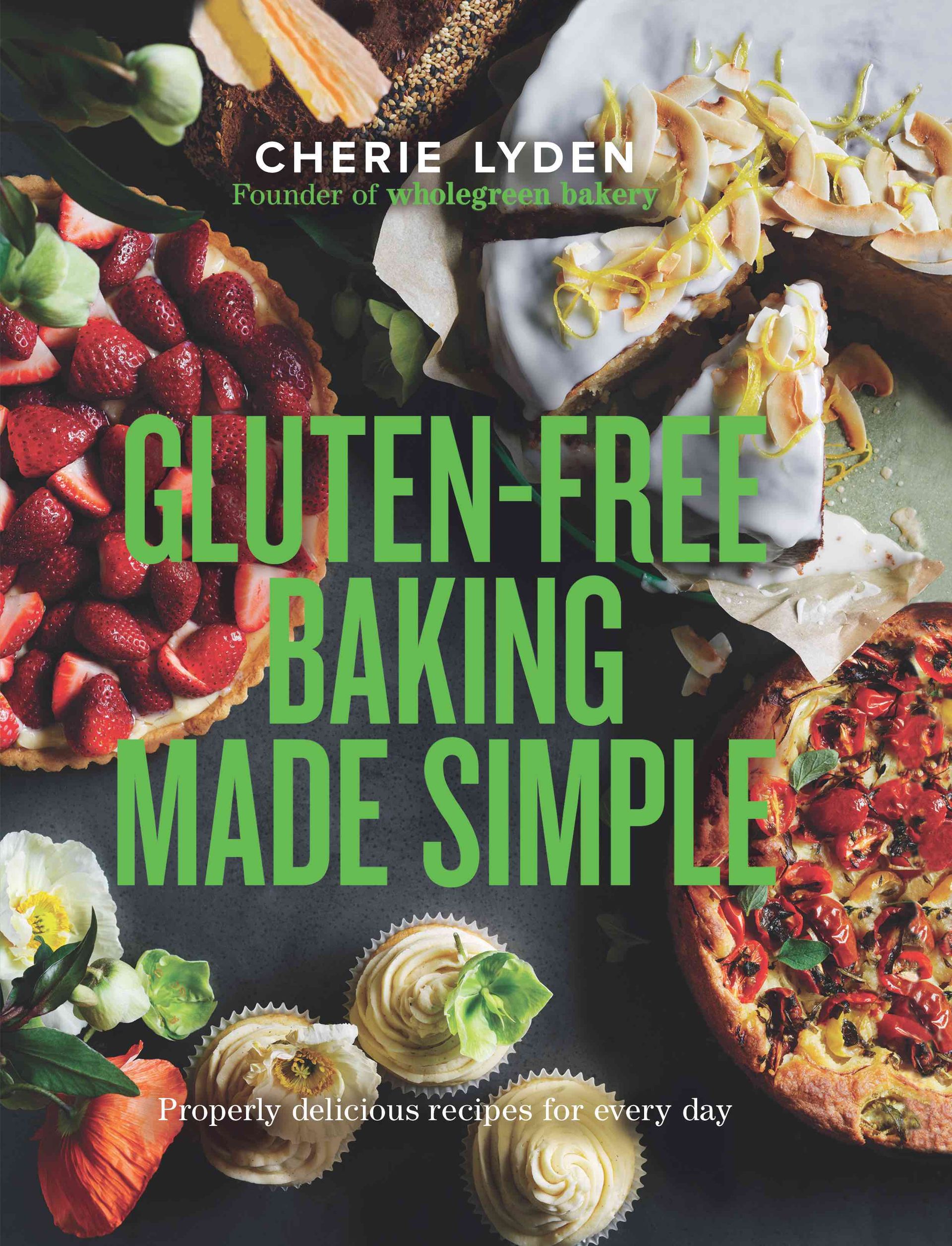 A book called gluten-free baking made simple by cherie lyden