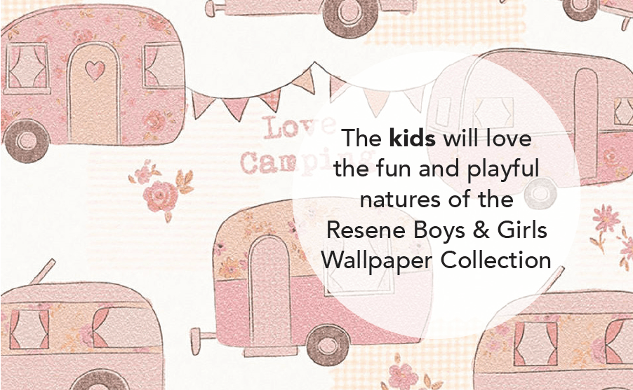 The kids will love the fun and playful natures of the resense boys and girls wallpaper collection